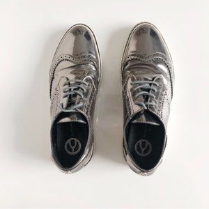 Wishbone Collection Metallic Platform Sneakers